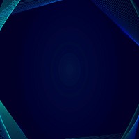 Neon synthwave border on a squared dark blue template vector