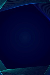 Neon synthwave border on a dark blue background vector