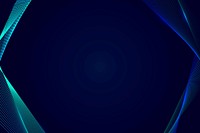 Neon synthwave border on a dark blue background vector