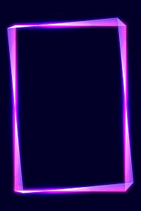 Pink neon frame on a dark background vector