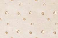 Seamless gold dotted pattern on a beige background vector