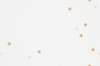White background with gold stars pattern