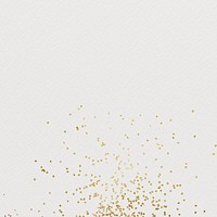 Golden confetti on a beige background design resource 