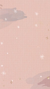 Shimmering stars on a watercolor grid background