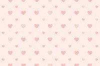 Seamless glittery pink hearts patterned background