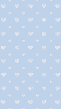 Seamless glittery silver hearts patterned | Free Photo - rawpixel