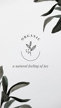 Cosmetic organic minimalist banner design template vector