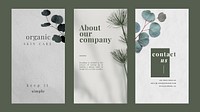 Marketing minimalist banner design template vector set