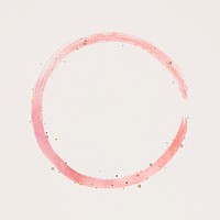 Round pink brush stroke background