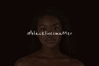 Black lives matter awareness social template design element