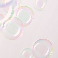 Colorful bubble pastel pink background