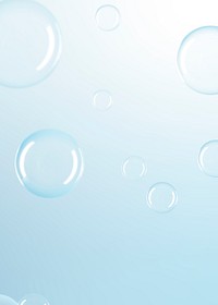 Clear bubble blue gradient background