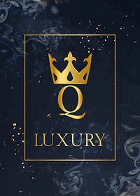 Luxury golden frame on an abstract background vector