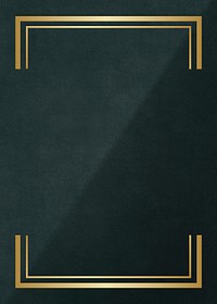 Gold rectangle frame on a dark gray concrete textured background