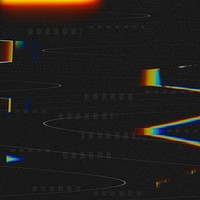 Glitch wavy psd on a black background