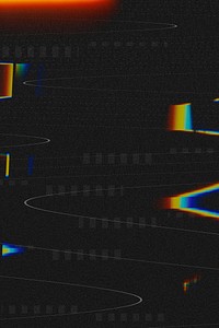 Glitch wavy psd digital noise on a black background