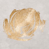 Gold shiny glitter psd brush stroke