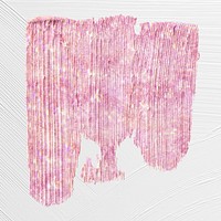 Shiny glitter pink paint psd brush stroke