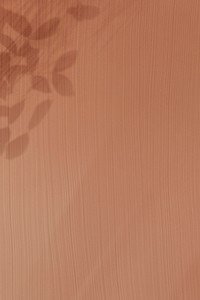 Brown acrylic texture background psd with leaf shadow