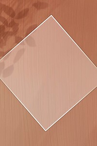 Gold diamond frame vector on brown background