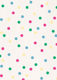 Colorful polka dot patterned background design resource 