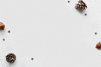 Christmas festive blank gray background