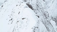 Wintery mountain peak wallpaper background
