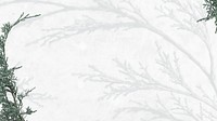 Psd white winter Christmas background