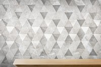 Gray triangle tiles wall product background