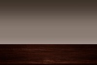 Dark brown wall with wooden floor product background