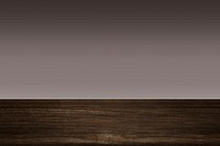 Dark brown wall with wooden floor product background