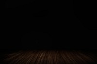 Plain dark black wall with wooden plank product background