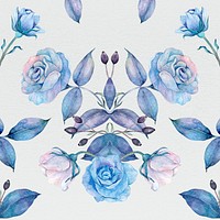 Purple rose flower patterned background design