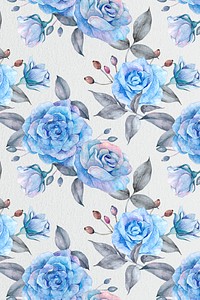 Floral watercolor rose patterned background design