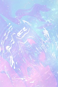 Holographic pastel gradient water surface texture background
