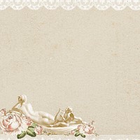 Recycling female nude psd vintage background