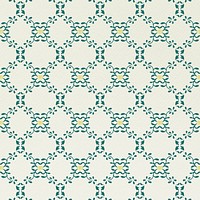 Vintage floral ornament seamless green pattern background 