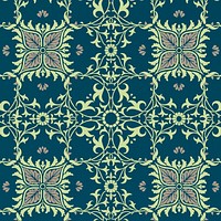 Vintage floral ornament seamless pattern background 