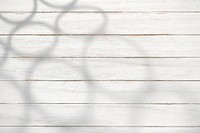 Shadow on a bleached white wooden plank background vector