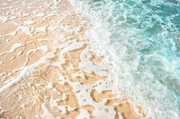 Sea foam  with a clear sea water background vector