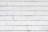 White brick wall textured background vector