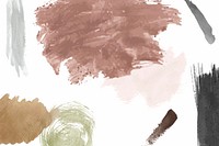 Pastel paintbrush stroke textured on a white background vector