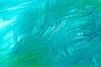 Turquoise paintbrush stroke textured background vector