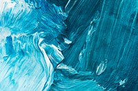 Blue oil paint brush stroke textured background vector