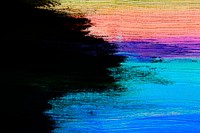 Colorful paintbrush stroke textured on a black background vector