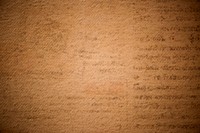 Old written orange paper background vector