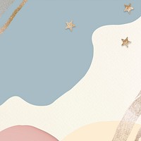 Abstract shimmery stars pastel psd background