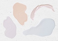 Color smear element psd paint texture collection