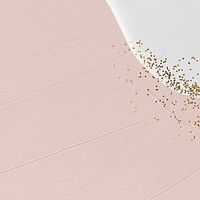 Gold glitter on dull pink brushstroke