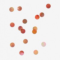 Polka dot copper confetti psd background